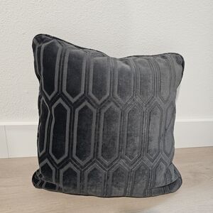 Velvety Geometric Throw Pillow